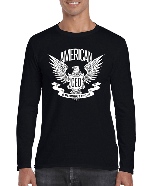 American CEO Patriotic Eagle Men's Long Sleeve Shirt